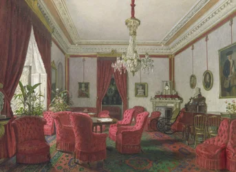 Salle de réception dans le palais de la chancellerie du Reich à Berlin
